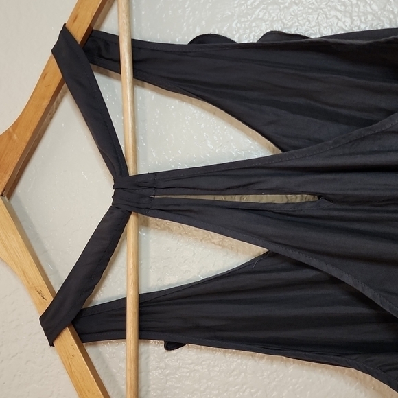 American Eagle Outfitters Slip Dress Racerback with Ruffled V-Neck Line - Picture 8 of 10